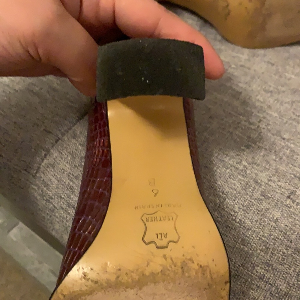 Vintage IMAGES made in Spain, leather heels size 6 - Picture 6 of 7